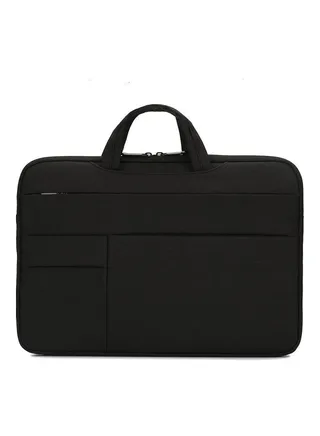15.6 Inch Waterproof Nylon Laptop Briefcase Black 