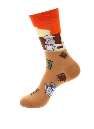 Unisex Absorb Sweat and Deodorize Socks 3 Pairs High Quality Socks One Size Fits All 