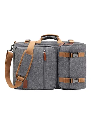 Convertible Multi-Functional Laptop Briefcase Grey 