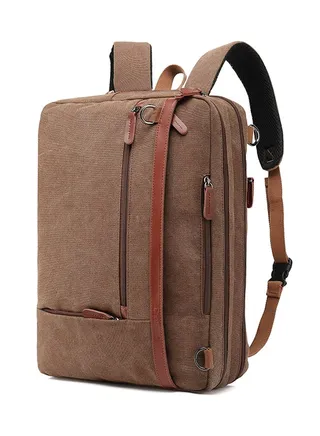 Convertible Multi-Functional Laptop Briefcase Khaki 