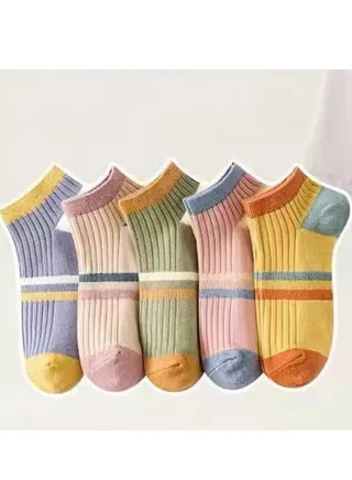 Women Absorb Sweat and Deodorize Socks 5 Pairs High Quality Socks One Size Fits All 