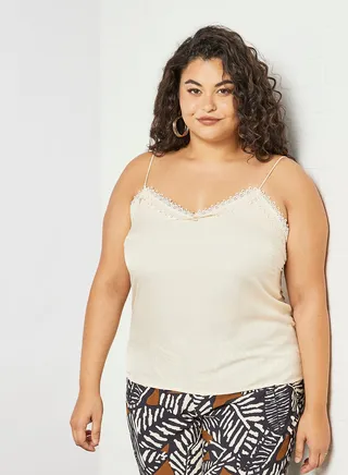 Plus Size Lace Blouse White 