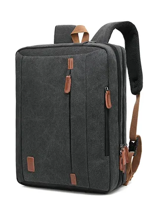 Convertible Multi-Functional Laptop Briefcase Black 