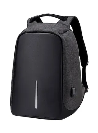 Multifunction Backpack Casual Daypack With USB Connection Black 