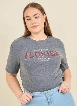 Florida Embellished Regular Fit T-shirt 
