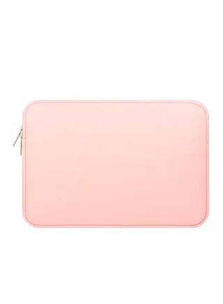 Laptop Sleeve Bag For 14-Inch Laptop Pink 