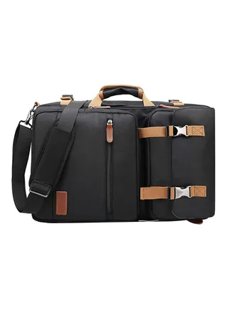 Convertible Multi-Functional Laptop Briefcase Black 