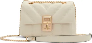 Rhilii Quilted Faux Leather Crossbody Bag