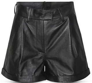 Paola Womens Leather Cuffed Flat Front