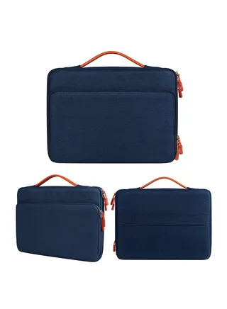 13.3 Inch Laptop Sleeve Case Protective Bag Notebook Carrying Case Handbag Waterproof Computer Bag Cover with Handle for MacBook Air/MacBook Pro 13(Blue) 