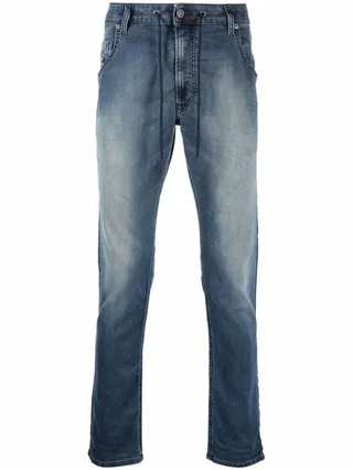 Krooley drawstring tapered jeans