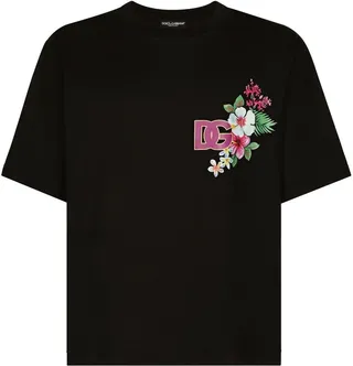 logo-print cotton T-shirt