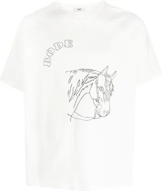 embroidered short-sleeve T-shirt
