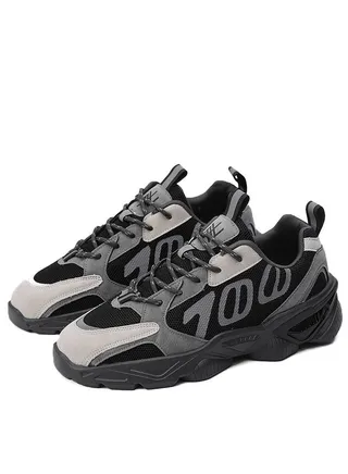New Fashion Sports Shoes Thick Sole Trend Dad Shoes Glow Running Shoes 