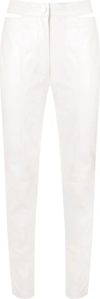 Cropped Leather Trousers