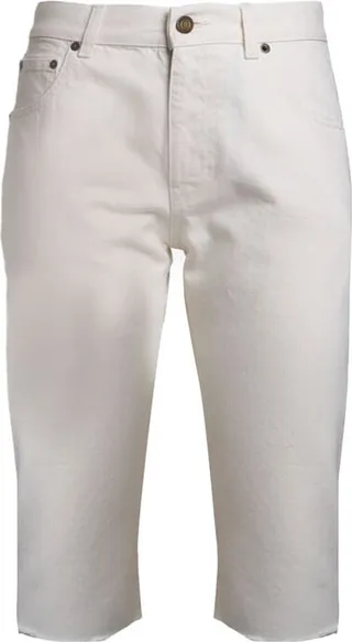 Cotton Denim Bermuda Shorts