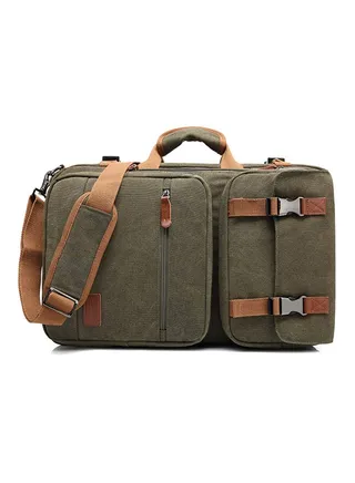 Convertible Multi-Functional Laptop Briefcase Khaki 