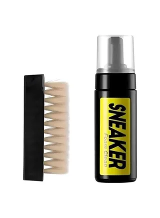 Shoe Cleaner Kit for Sneaker, Water-Free Foam Sneaker Cleaner 5.3Oz with Shoe Brush and Shoe Cloth 