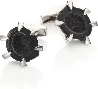 Geode Crystal Cuff Links