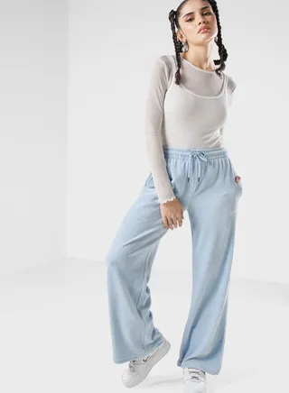 Small Signature Corduroy Wide Leg Pants