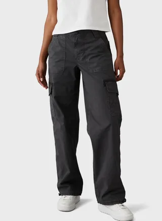 High Waist Baggy Cargo Joggers 