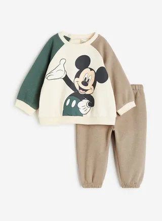 Kids 2 Piece Graphic Sweatshirt & Pyjama Set