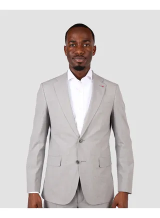 DS Damat Light Grey Classic Suit -86% Wool 