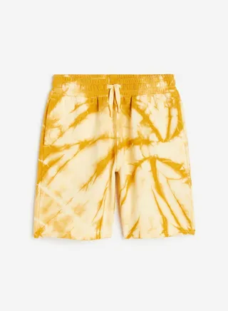 Kids Graphic Print Paper Bag Shorts