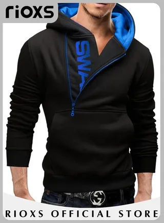 Men's Sportswear Set Hooded Sweatshirt And Sweatpants Casual Sports Hoodie Top And Trousers Pants Set Slim Fit 
