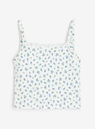 Kids Graphic Print Strappy Top