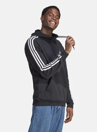 Essentials Fleece 3-Stripes Hoodie 