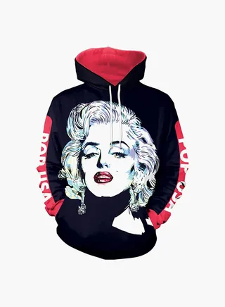 3D Printing Long Sleeve Hoodie Multicolour 