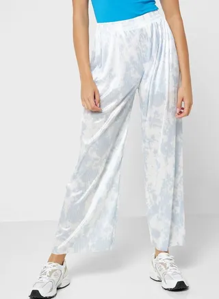 Printed Wide Leg Pants 