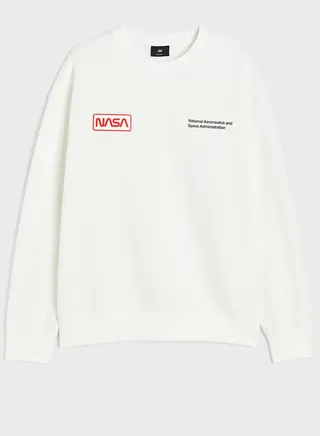 Text Printed Relaxed Fit Sweatshirt