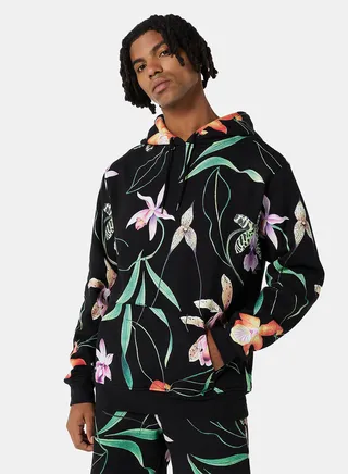 Ginsburg Floral Relaxed Fit Hoodie 