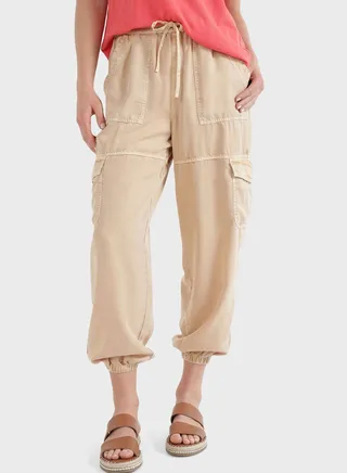 Drawstring Cargo Joggers 