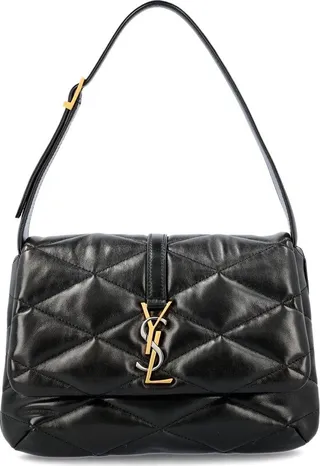 Saint Laurent Le 5 à 7 Logo Plaque Tote Bag