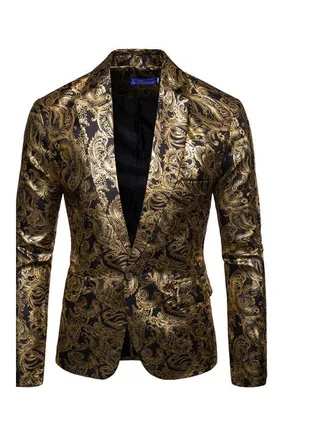 Printed Suit Gold/Black 