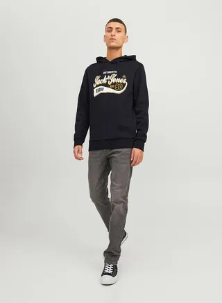 Logo Graphic Print Regular Fit Hoodie