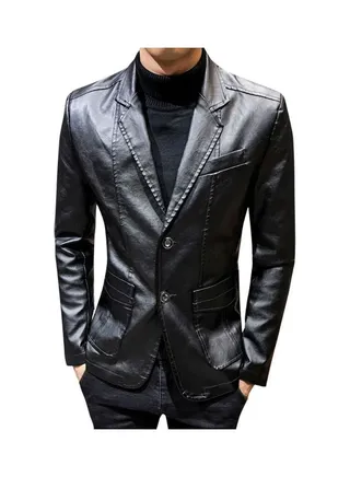 Autumn Winter Lapel Blazer Black 