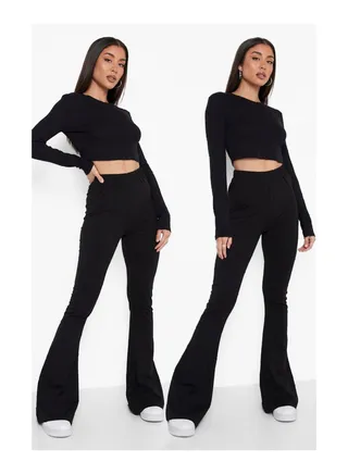 Basic Jersey 2 Pack Flare Trouser 