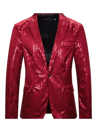 Sequins Coat Red 