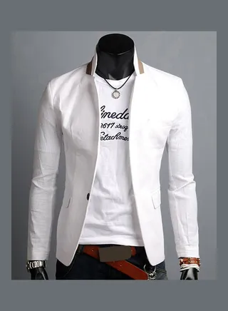 Fashionable Autumn Blazer White 