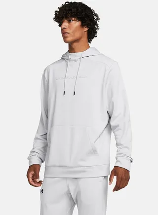 Fleece Wordmark Hoodie with Front Pocket 