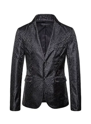 Embossed Craft Blazer Black 