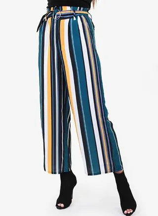 Striped Culottes Multicolor 