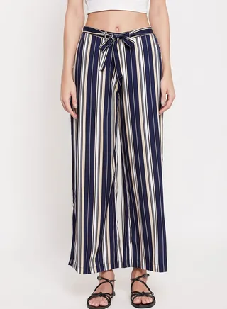 Striped Flared Pants 