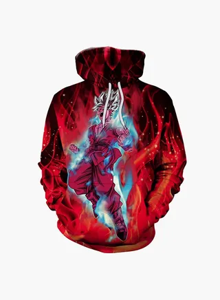 3D Printing Long Sleeve Hoodie Multicolour 