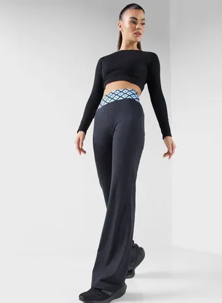 Dvf Gosculpt Geo Print Gowalk Pants