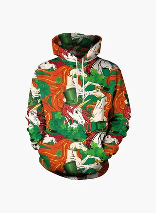 3D Printing Long Sleeve Hoodie Multicolour 